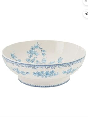 💕 New The Pioneer Woman Agatha Blue and White Floral 11 inch Serving Bowl
